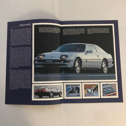 Vintage Nissan 300ZX Sales Brochure Catalog 300 ZX German French Italian Euro