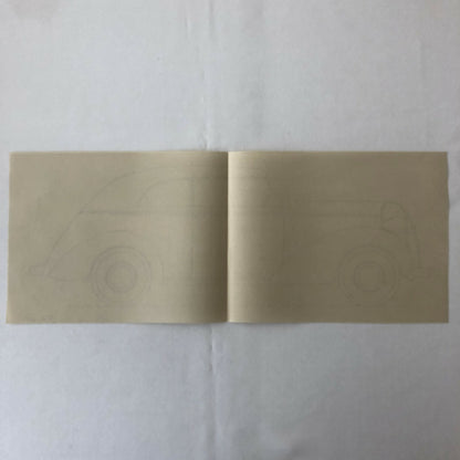 1936 Coachbuilder Car Design Blueprint Rendering Blue Print Coupe Body Style 