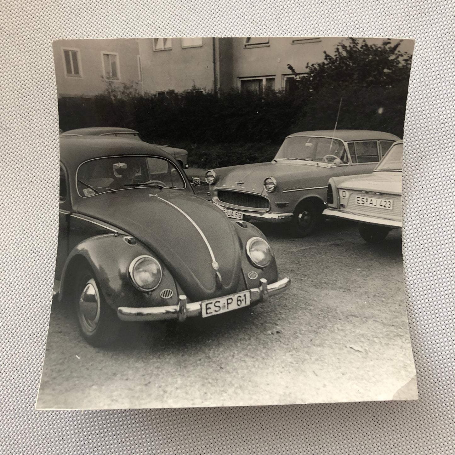 Vintage Photo Photograph Snapshot Cars Automobile VW Volkswagen Beetle Bug