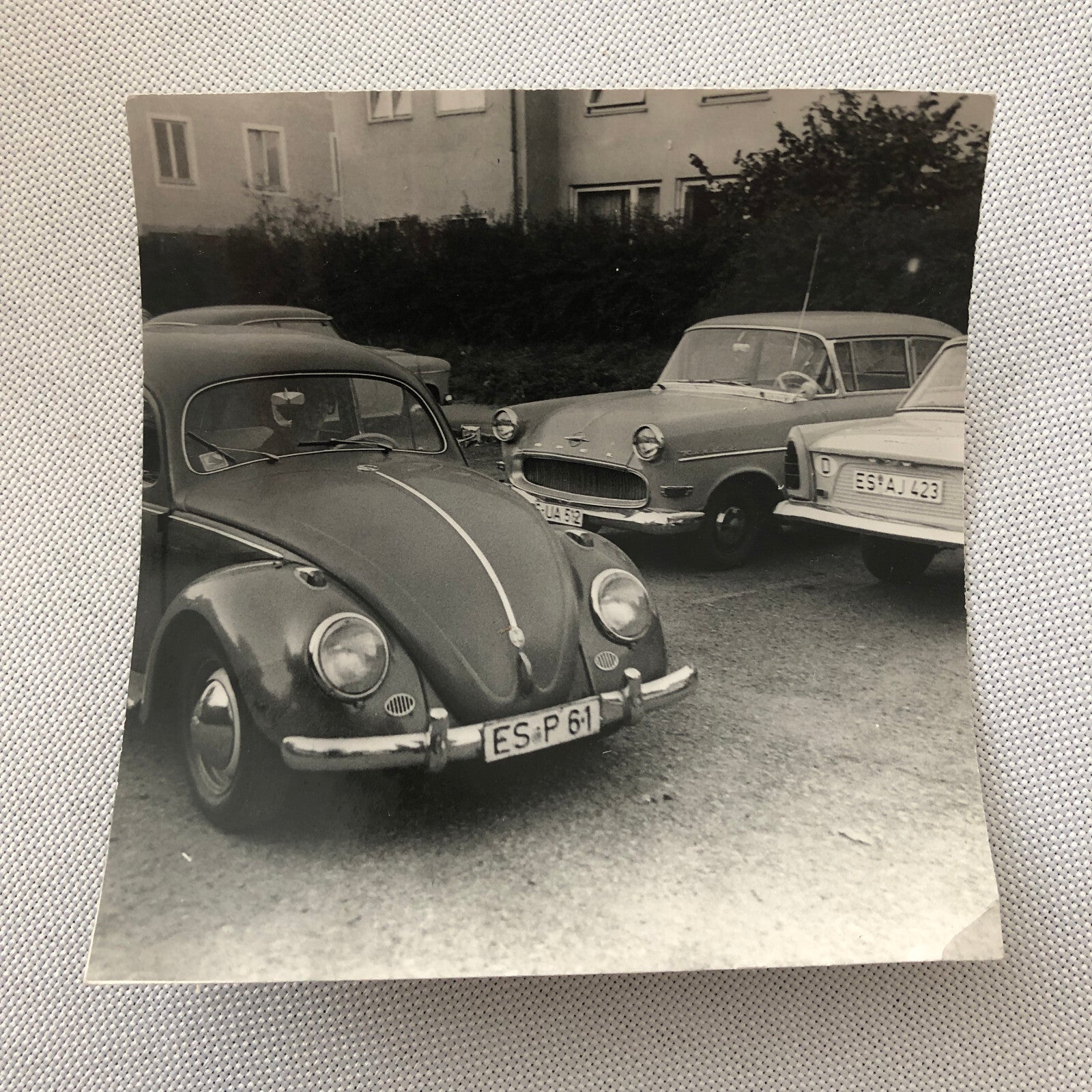 Vintage Photo Photograph Snapshot Cars Automobile VW Volkswagen Beetle Bug