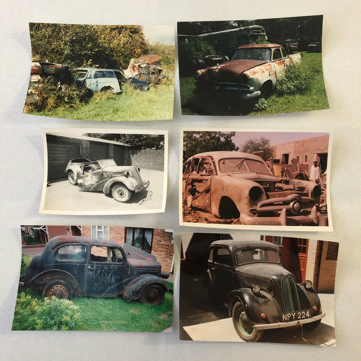 Vintage Ford Car & Truck Barn Find Junk Yard Part Photo Photograph Lot of 30