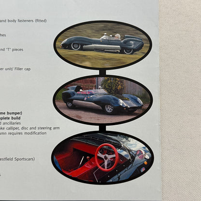 Westfield XI Kit Car Sales Brochure Advertising