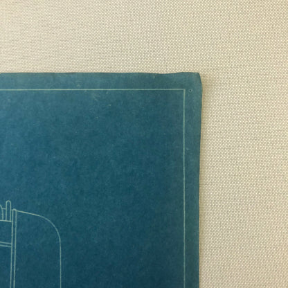 1932 Coachbuilder Car Design Blueprint Rendering Blue Print Taxi Body Style
