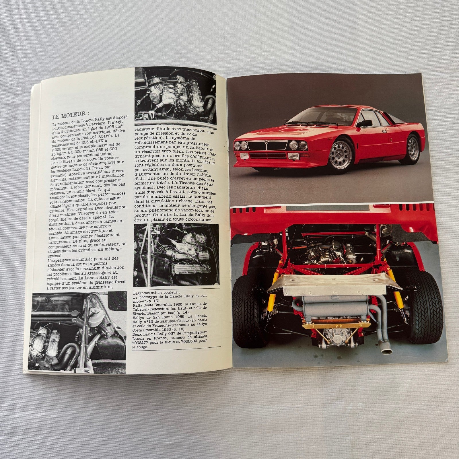 Lancia Rally 037 Rallye Racing Book Dossier Auto Motorsport FRENCH Text