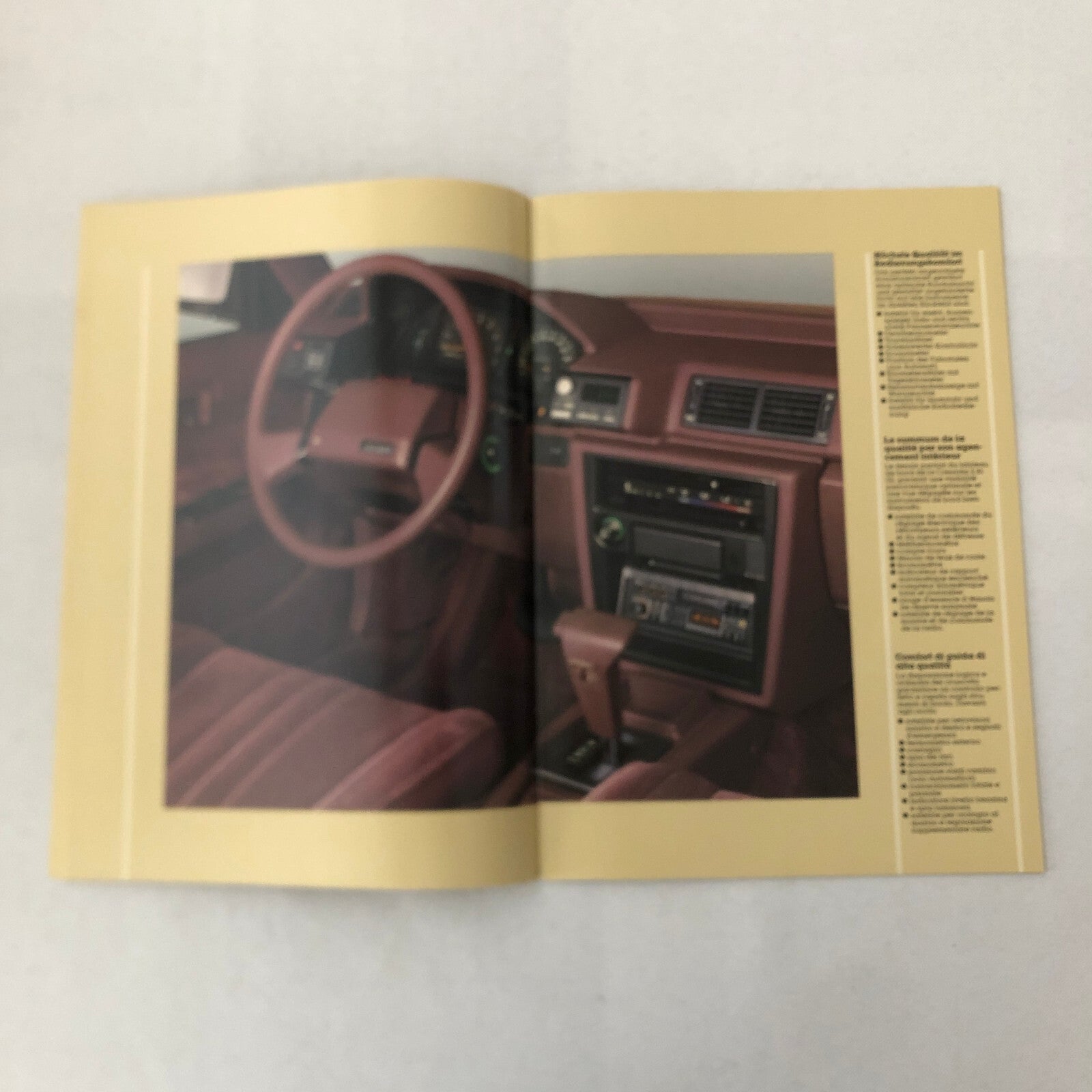 Toyota Cressida Car Sales Brochure Catalog Kombi Wagon German Italian French