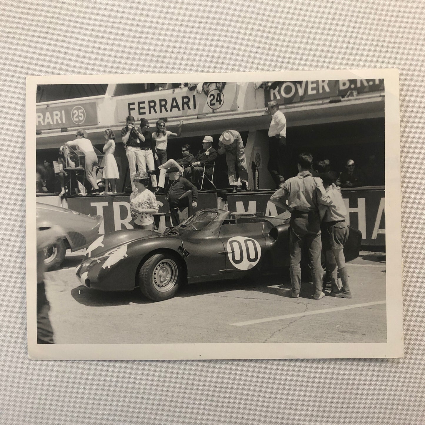 1963 Rover BRM at LeMans Racing Photo Photograph Print Vintage