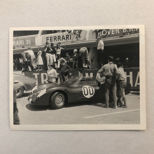 1963 Rover BRM at LeMans Racing Photo Photograph Print Vintage