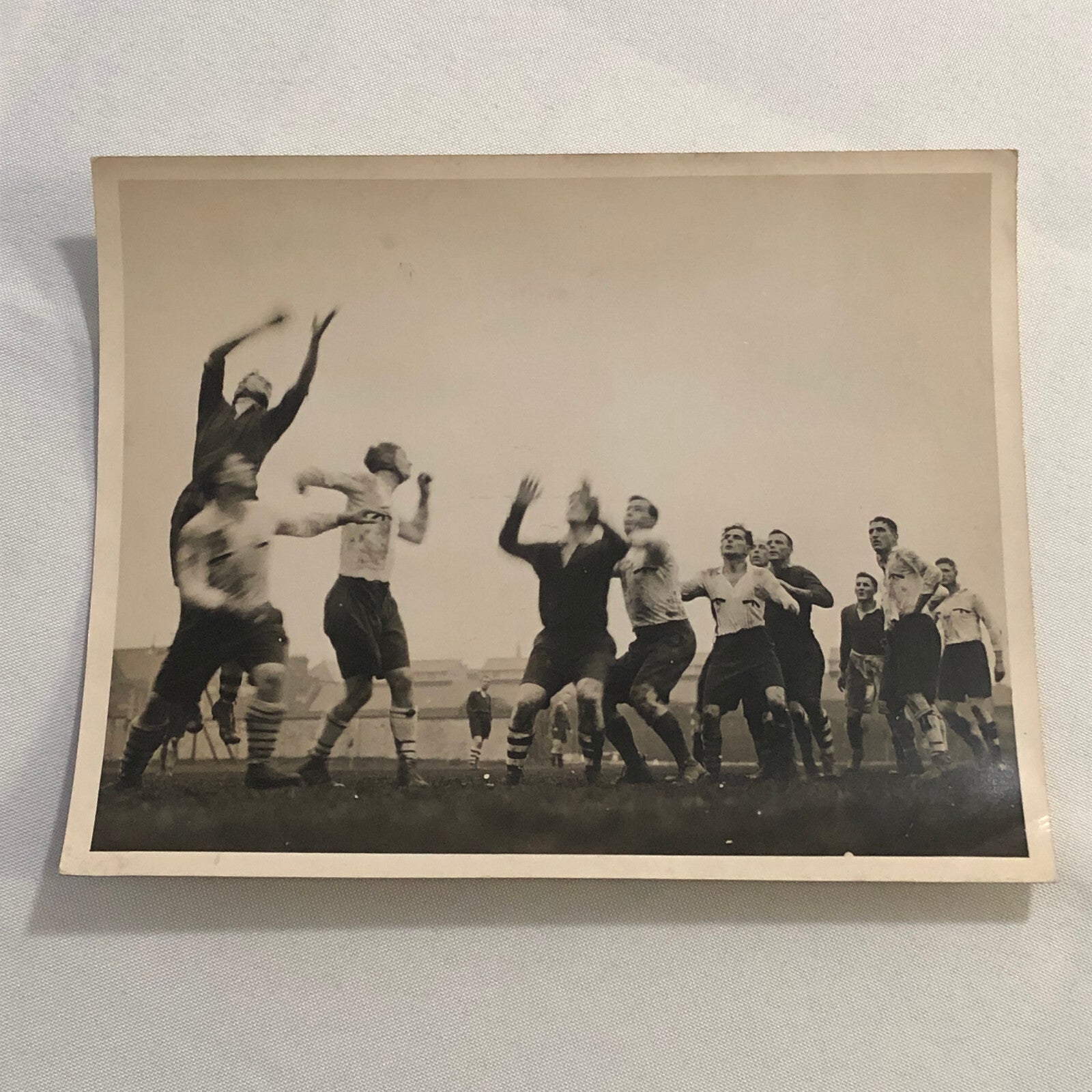 Press Photo Photograph Rugby Match Police Officers vs Medical Students London