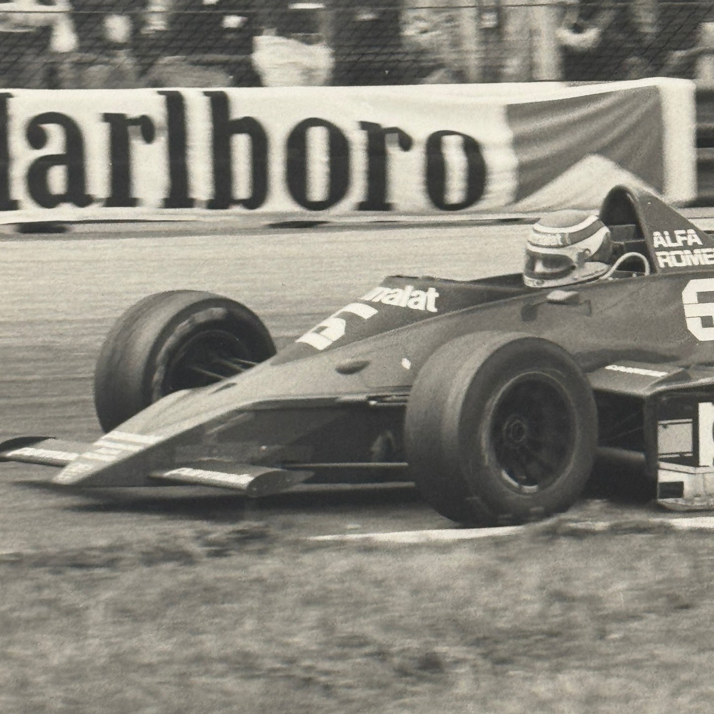 Nelson Piquet Alfa Romeo Brabham Vintage Grand Prix Racing Photo Photograph