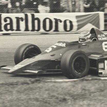 Nelson Piquet Alfa Romeo Brabham Vintage Grand Prix Racing Photo Photograph