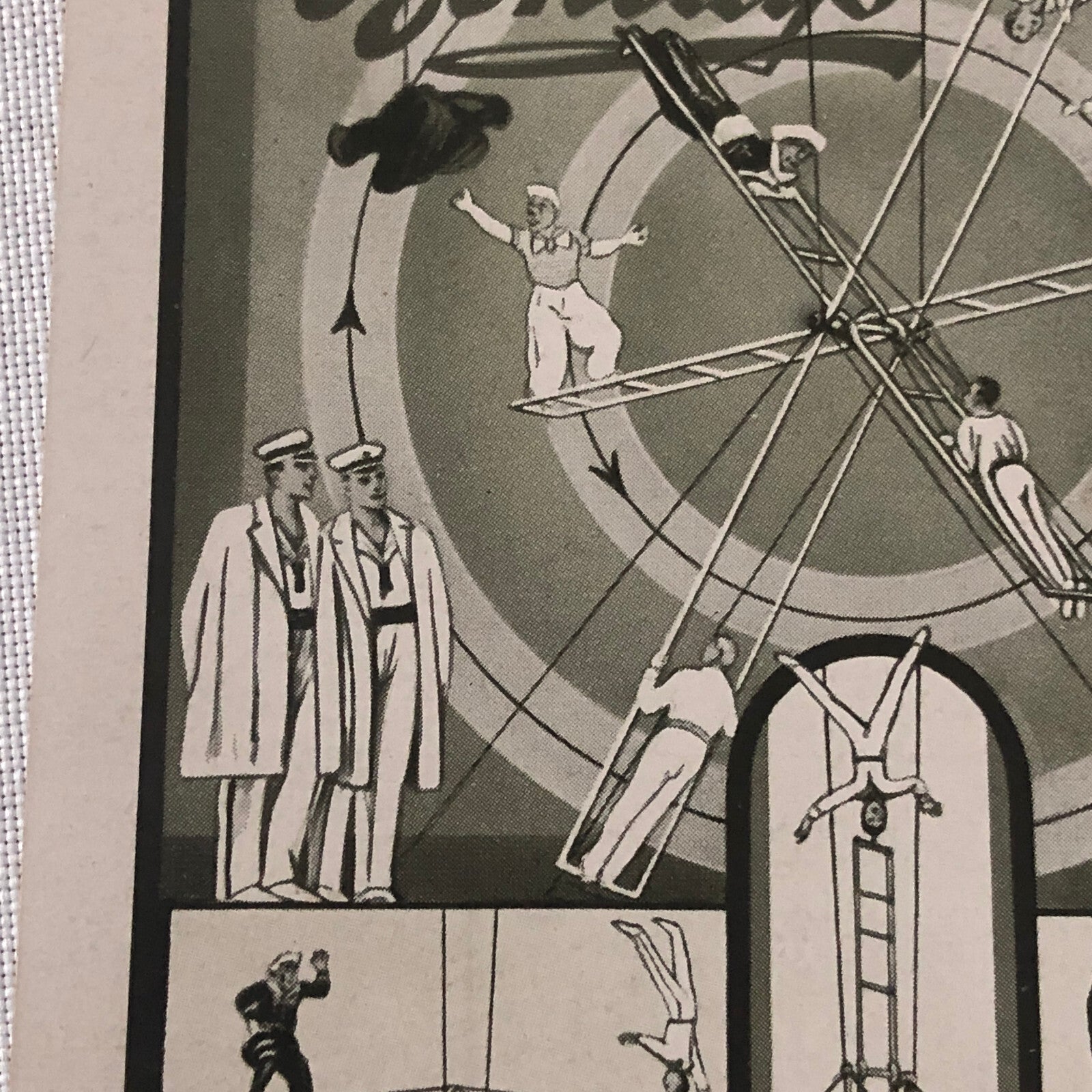 Circus Acrobat Act Postcard Post Card Vintage 4 Original Bonellys