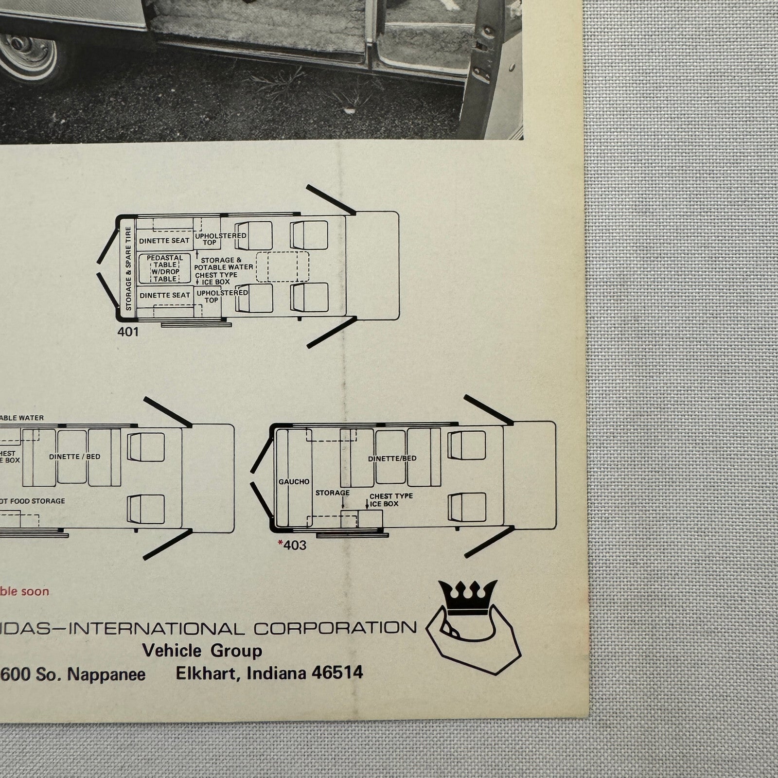 GMC Midas Conversion Van Sales Brochure Catalog