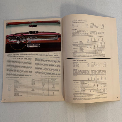 1965 Mercury Car Sales Brochure Catalog Park Lane Montclair Monterey Comet