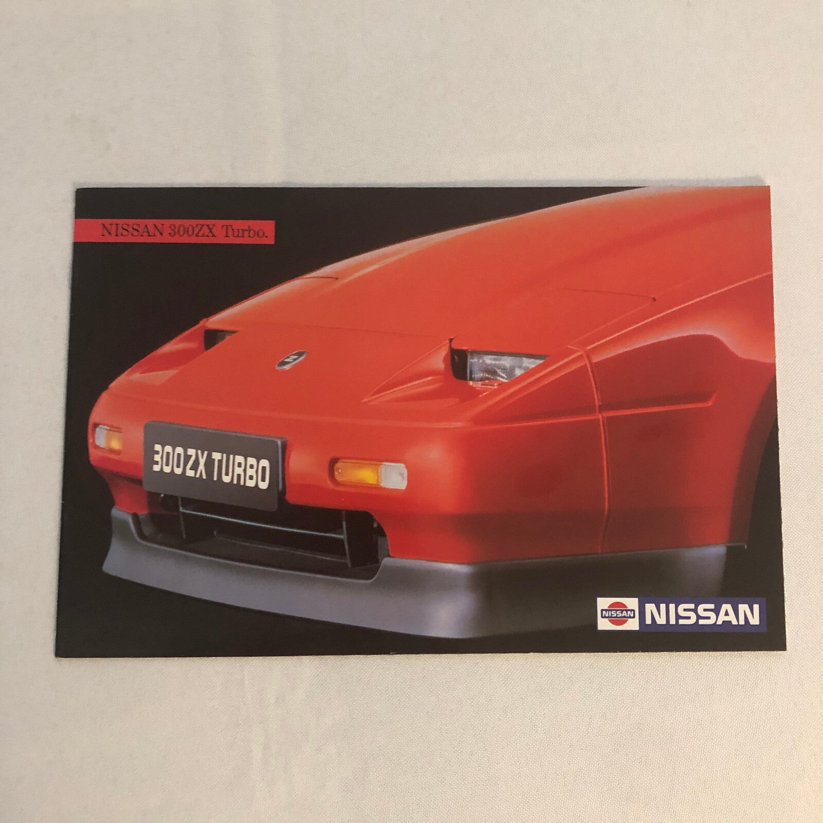 Vintage Nissan 300ZX Turbo Car Sales Brochure Catalog 300 ZX GERMAN FRENCH Text