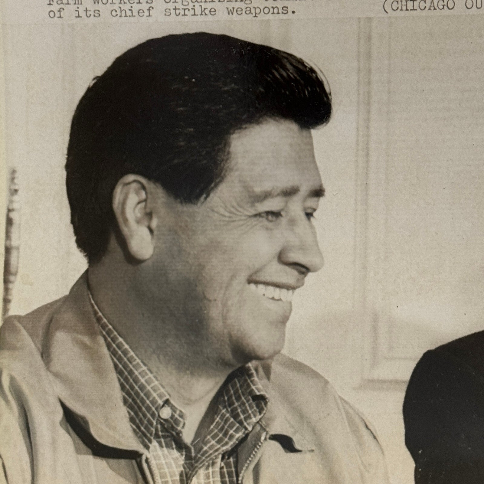 1970 Press Photo Cesar Chavez George Meany Farm Union Organization Civil Rights