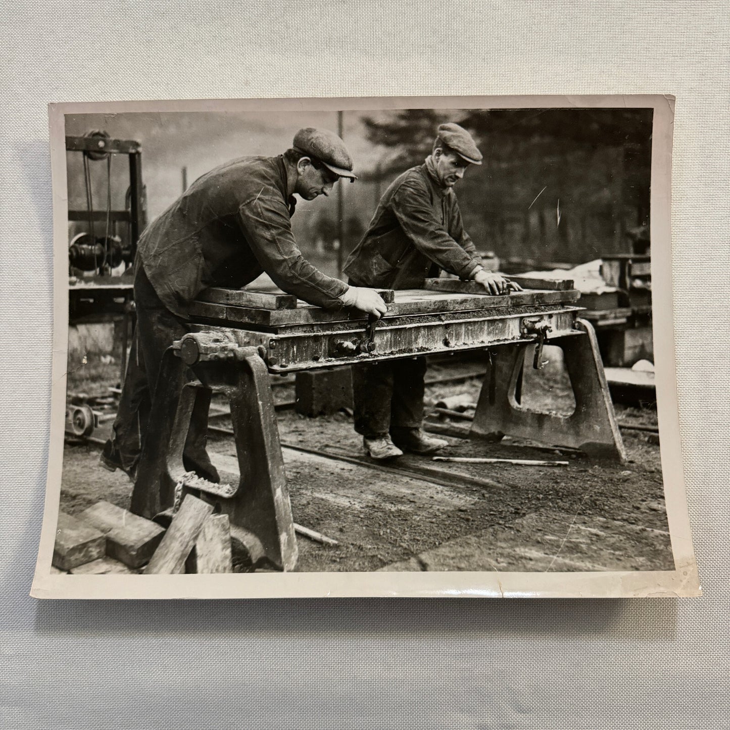Monks Construction St Augustus Benedictine Monastery UK Press Photo Photograph