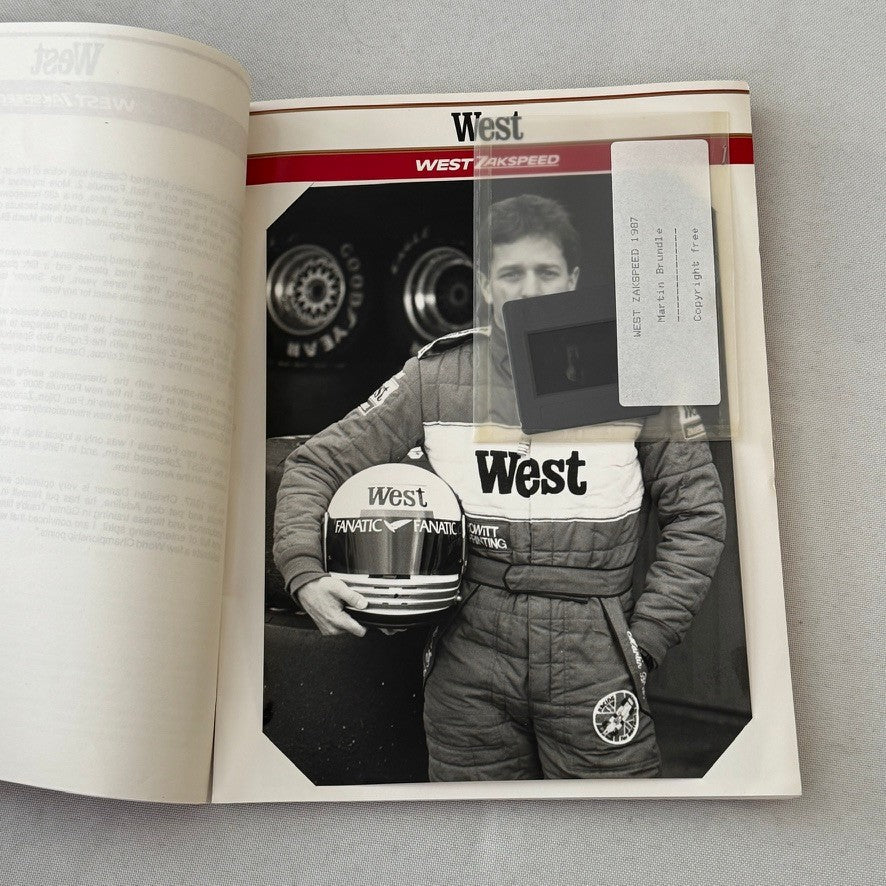 1987 West Zakspeed Racing Team Press Kit Photos Slides Martin Brundle