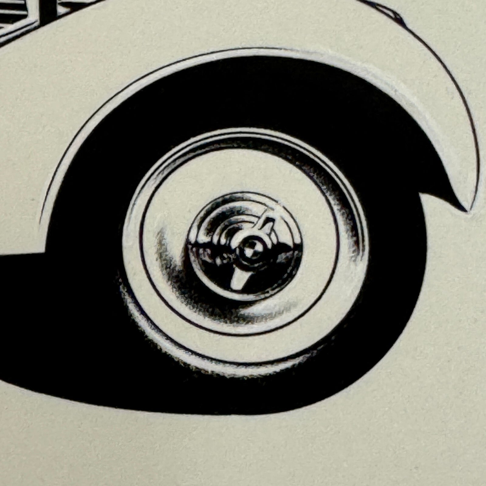 1937 BMW Type 328 Roadster Illustration Art Drawing Hand Drawn Robert Preis