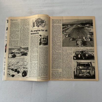 Vintage Renault Racing Supplement Magazine F1 Formula One ELF Renault 5 Gordini