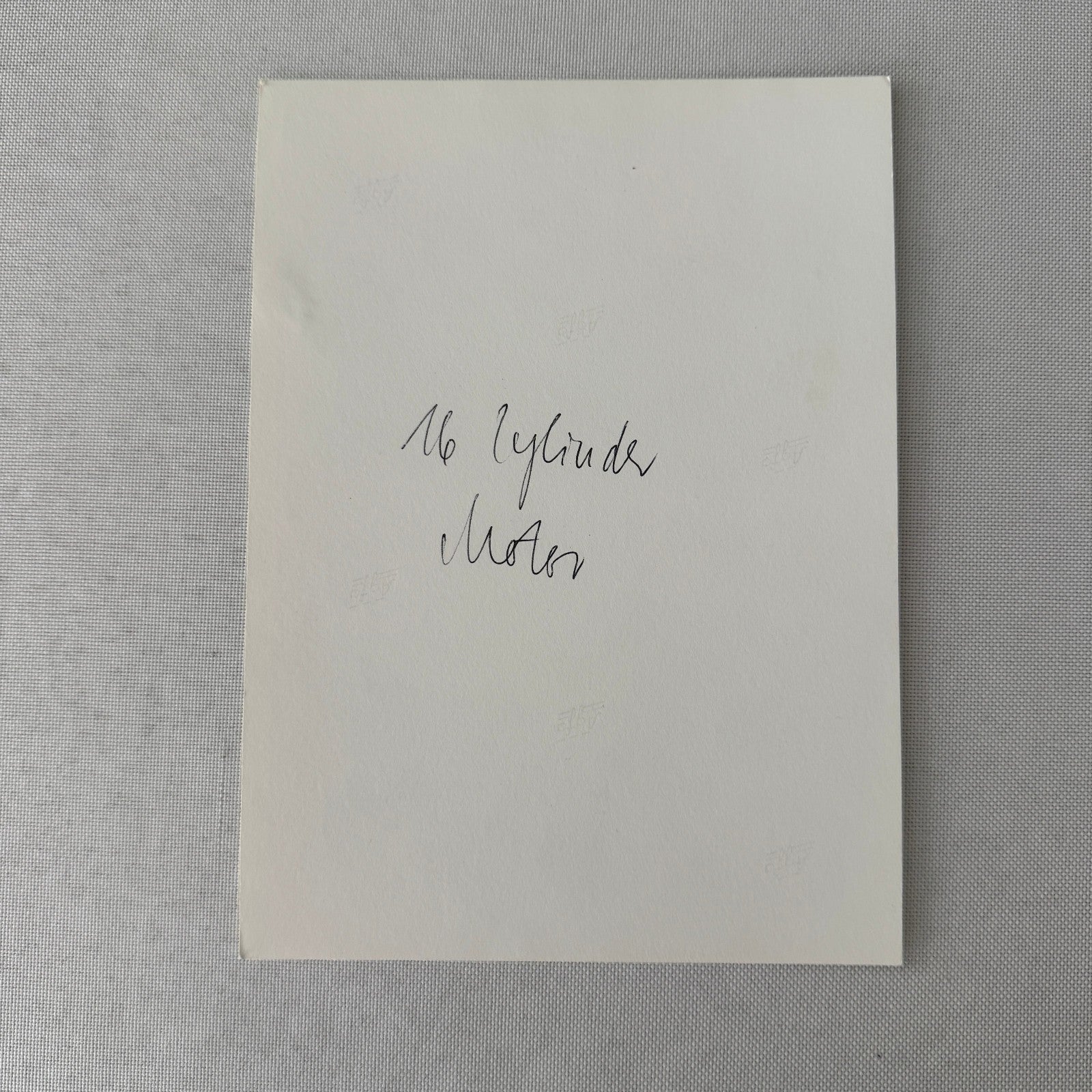 Porsche Racing Car Engine Photo Photograph Print Unidentified