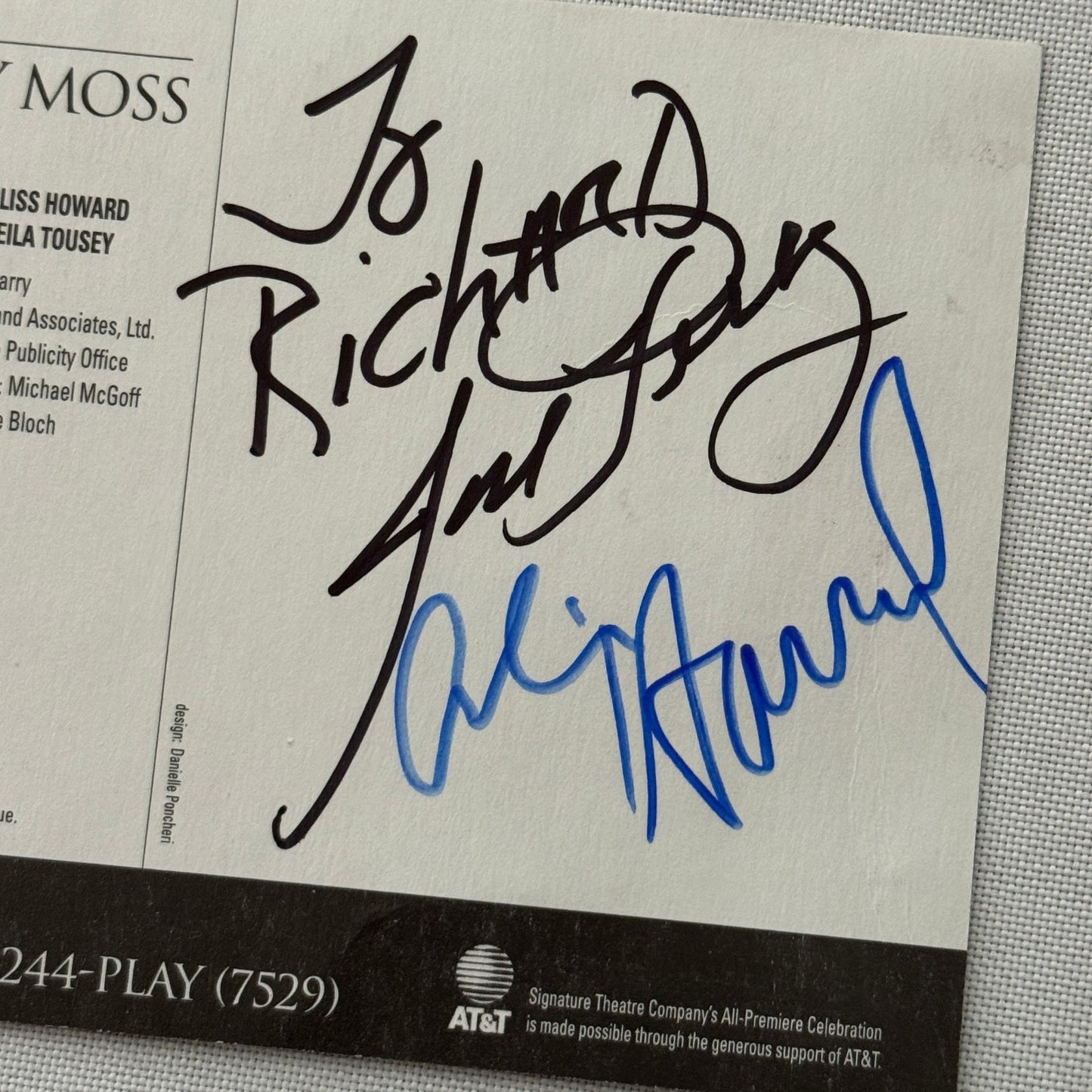 The Late Henry Moss Cast Signed Playbill Autographed Ethan Hawke Guy Boyd 2001