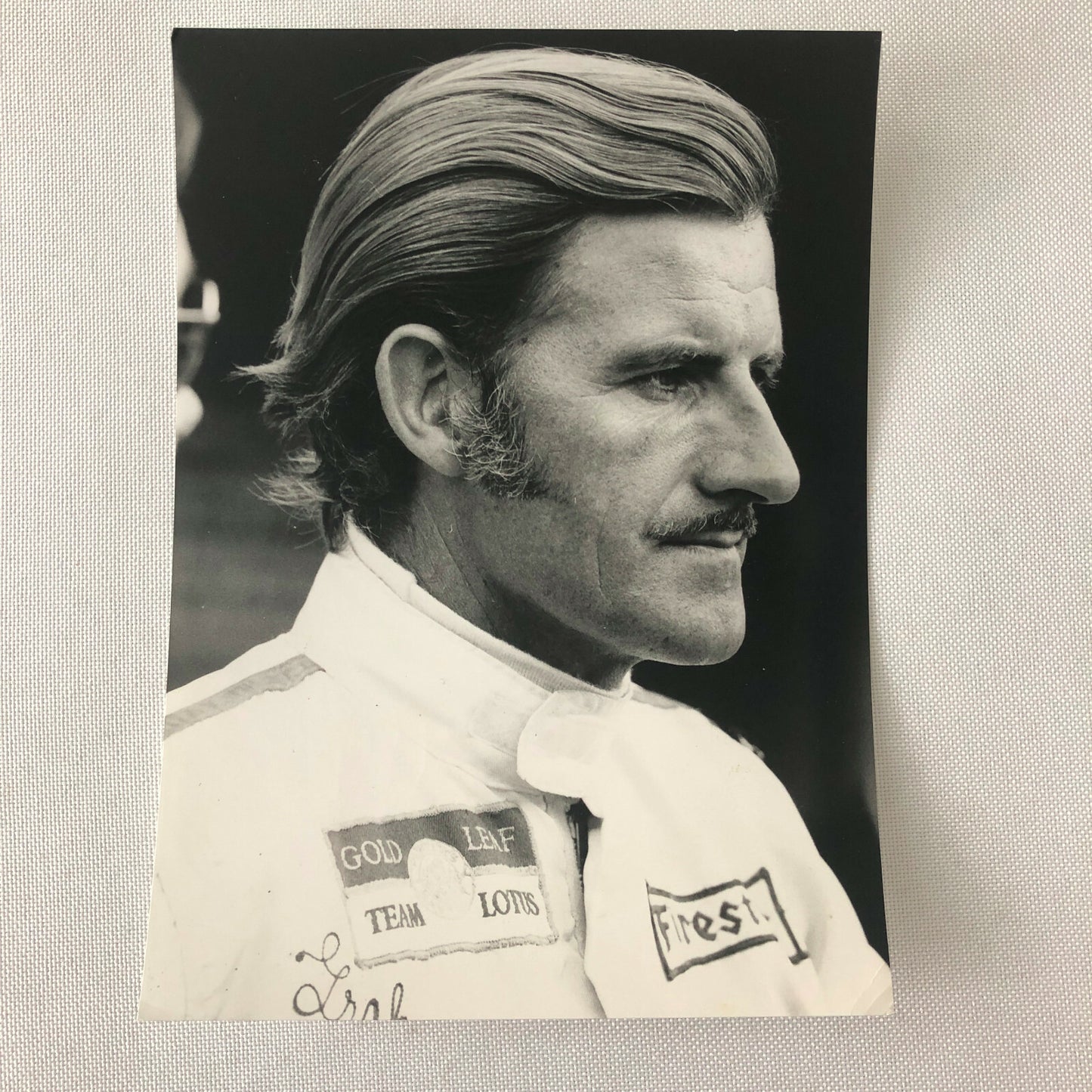 Vintage Graham Hill Racing Driver Portrait Photo Photograph 1969 Monza 