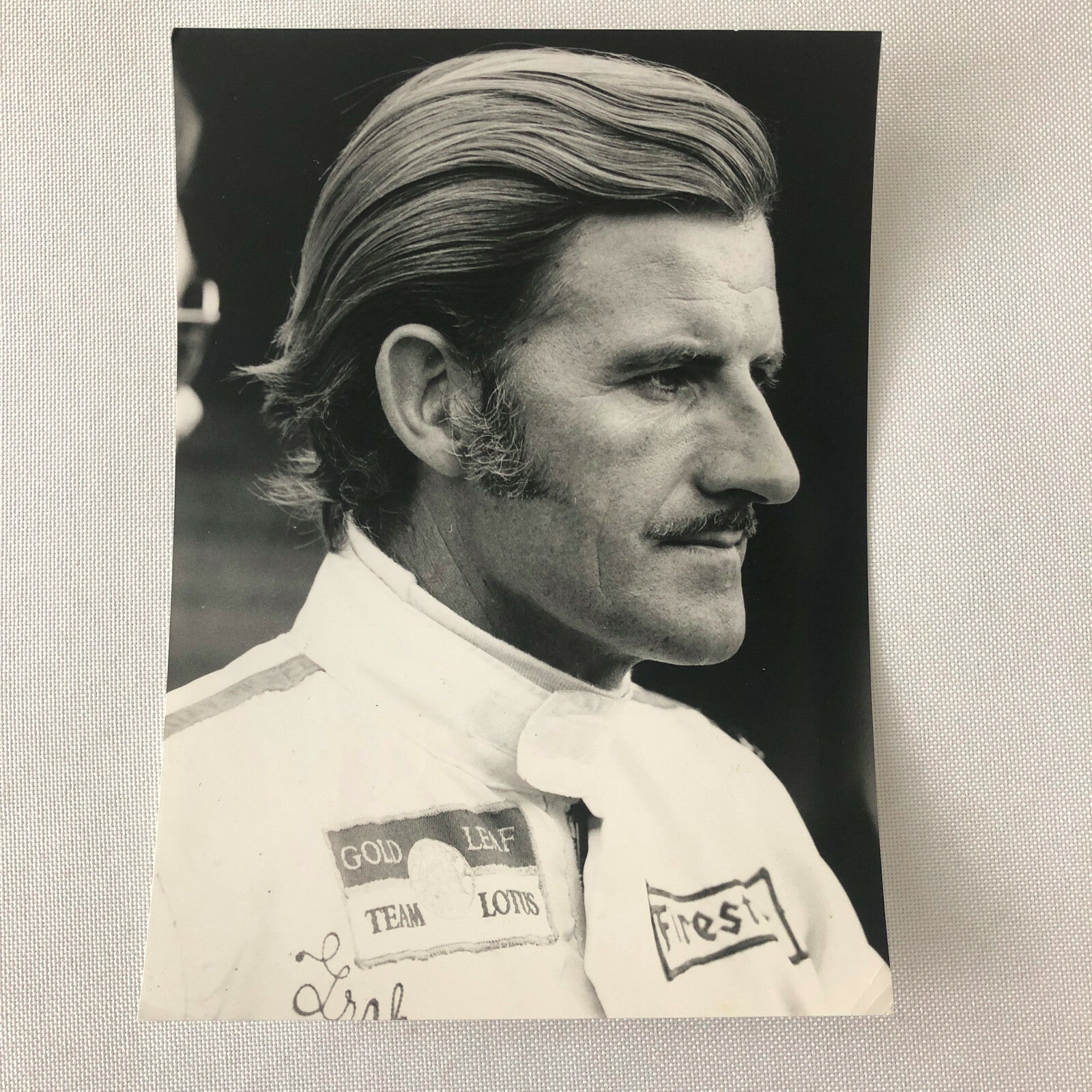 Vintage Graham Hill Racing Driver Portrait Photo Photograph 1969 Monza 