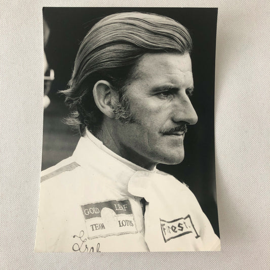 Vintage Graham Hill Racing Driver Portrait Photo Photograph 1969 Monza 
