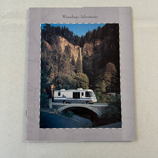 Winnebago Adventurer Motorhome Camper RV Sales Brochure Catalog Vintage