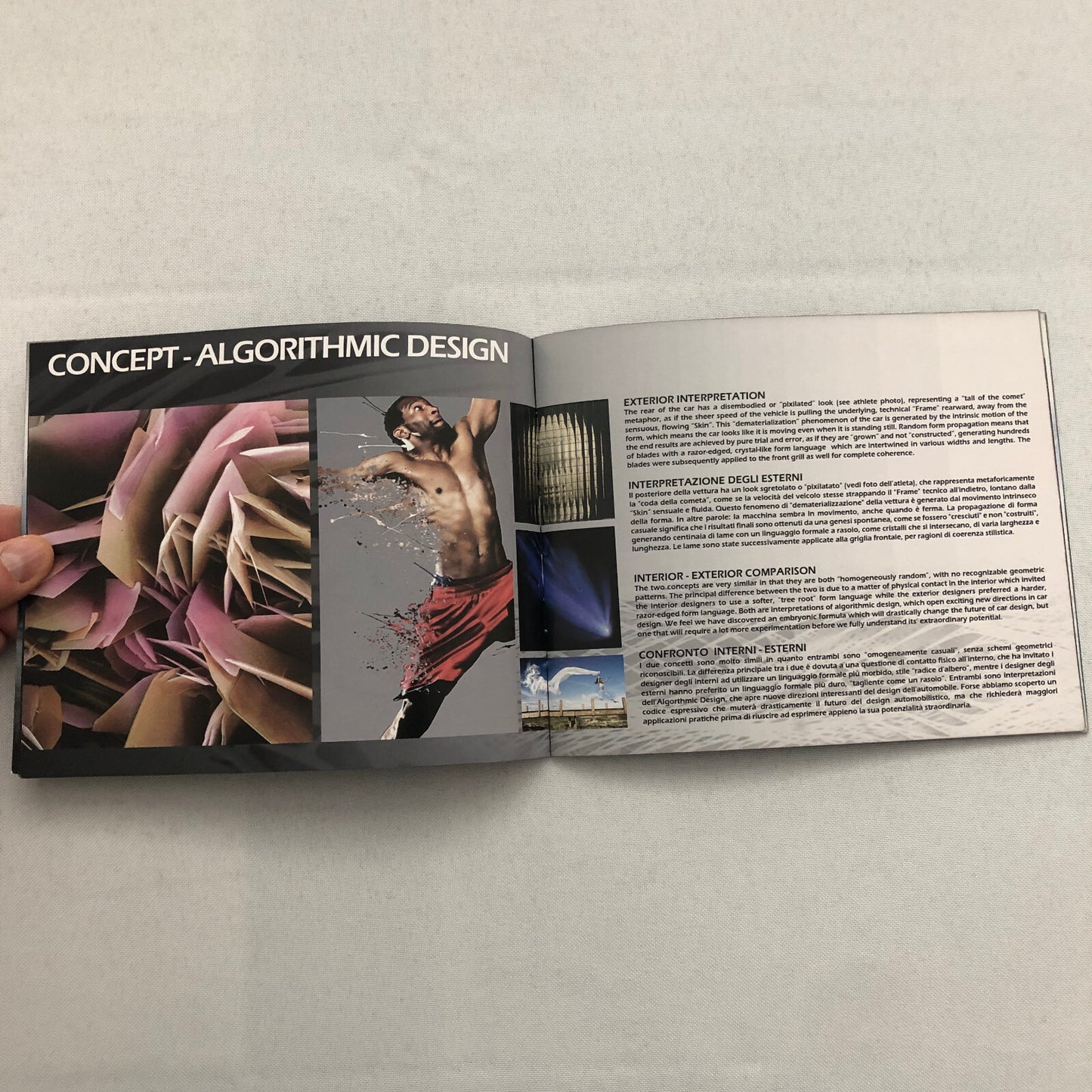 Alfa Romeo Pandion Bertone Concept Car Prototype Sales Brochure Catalog