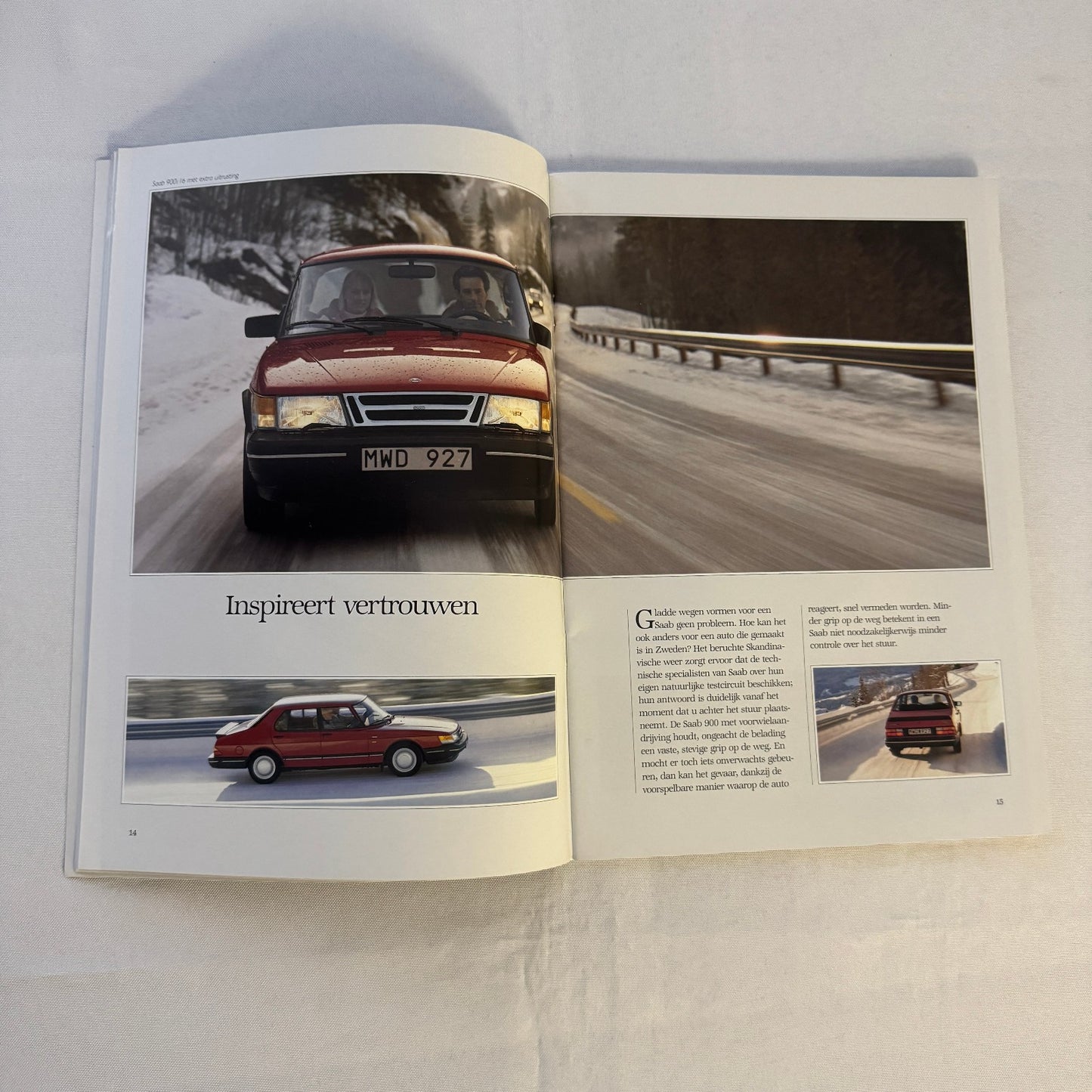 Vintage Saab 900 Car Sales Brochure Catalog 900 Cabriolet 900 Turbo 16S DUTCH