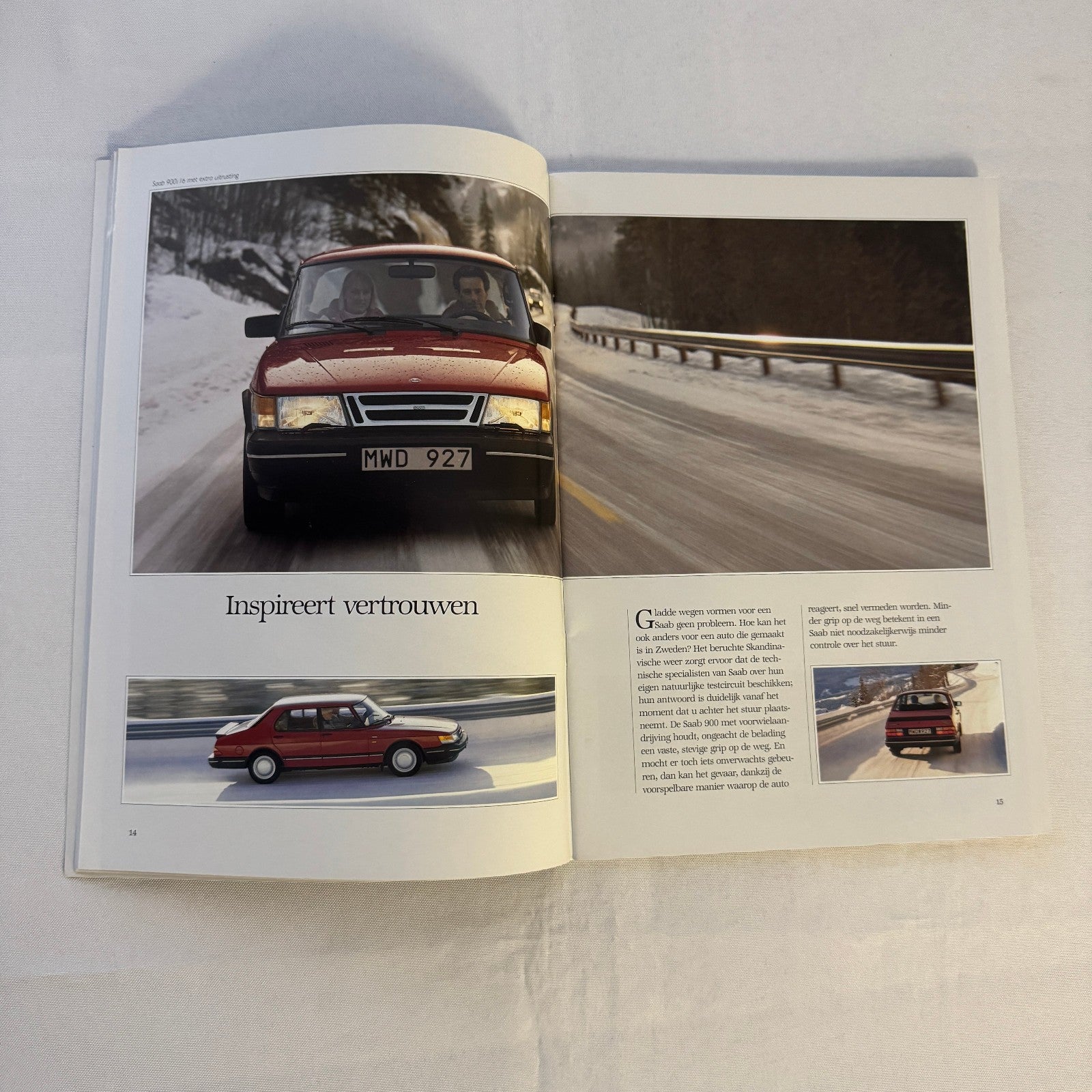 Vintage Saab 900 Car Sales Brochure Catalog 900 Cabriolet 900 Turbo 16S DUTCH