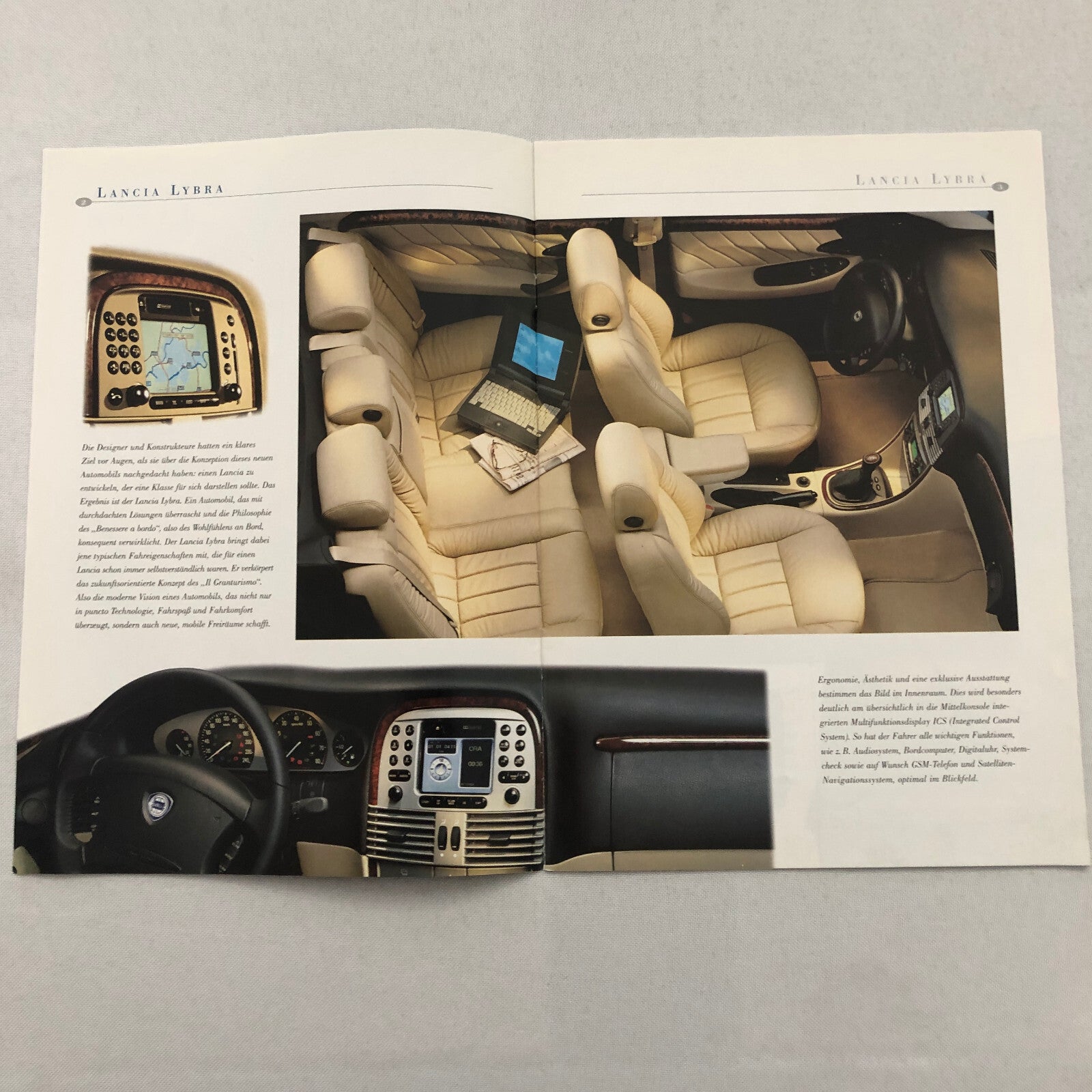 Lancia Lybra Car Sales Brochure Catalog GERMAN Text European Market