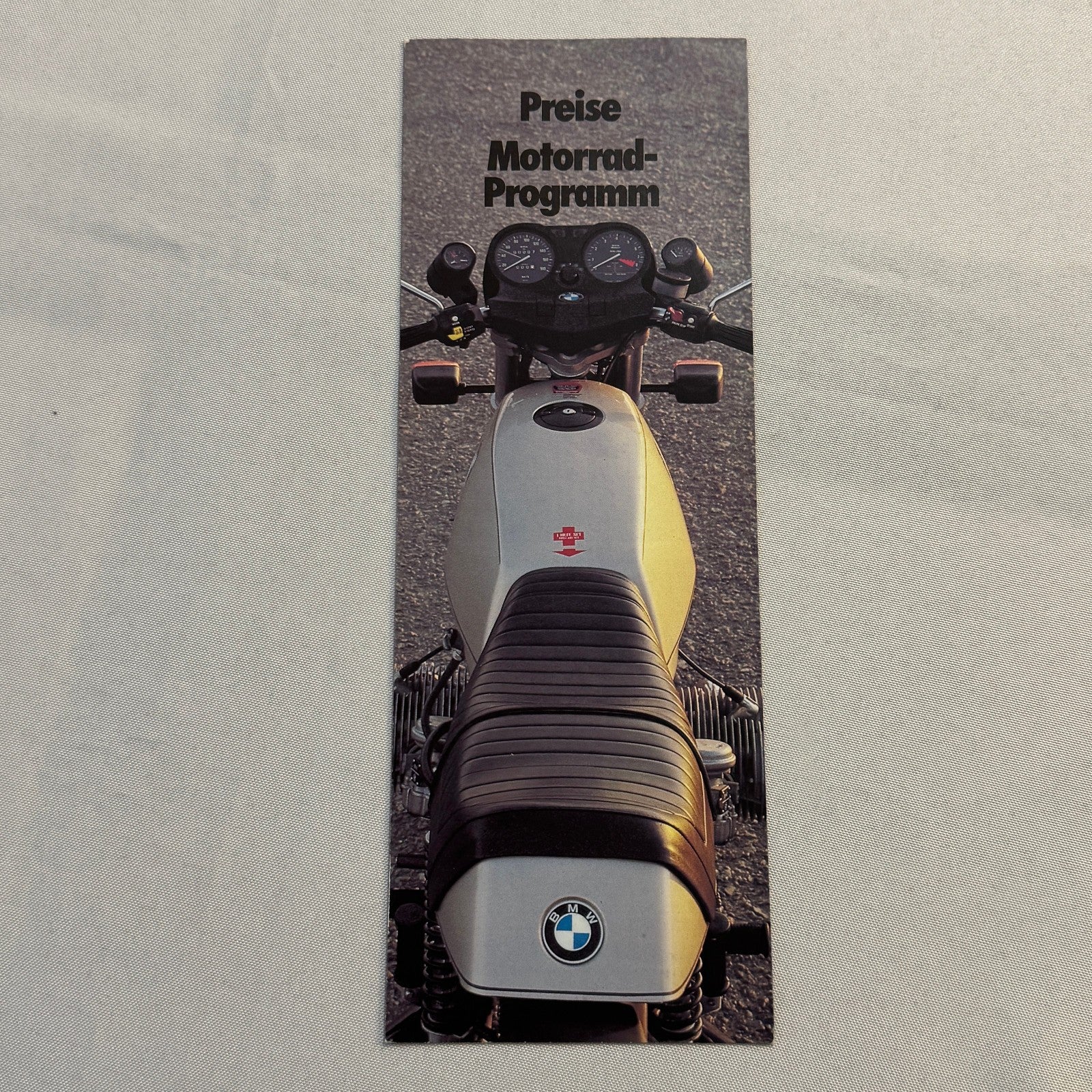 1978 BMW Motorcycle Price and Options Brochure Catalog R65 R100 R80 R45 GERMAN