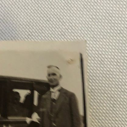 Vintage Photo Photograph Family Child with Antique Automobile Car - Tag AL22SM2
