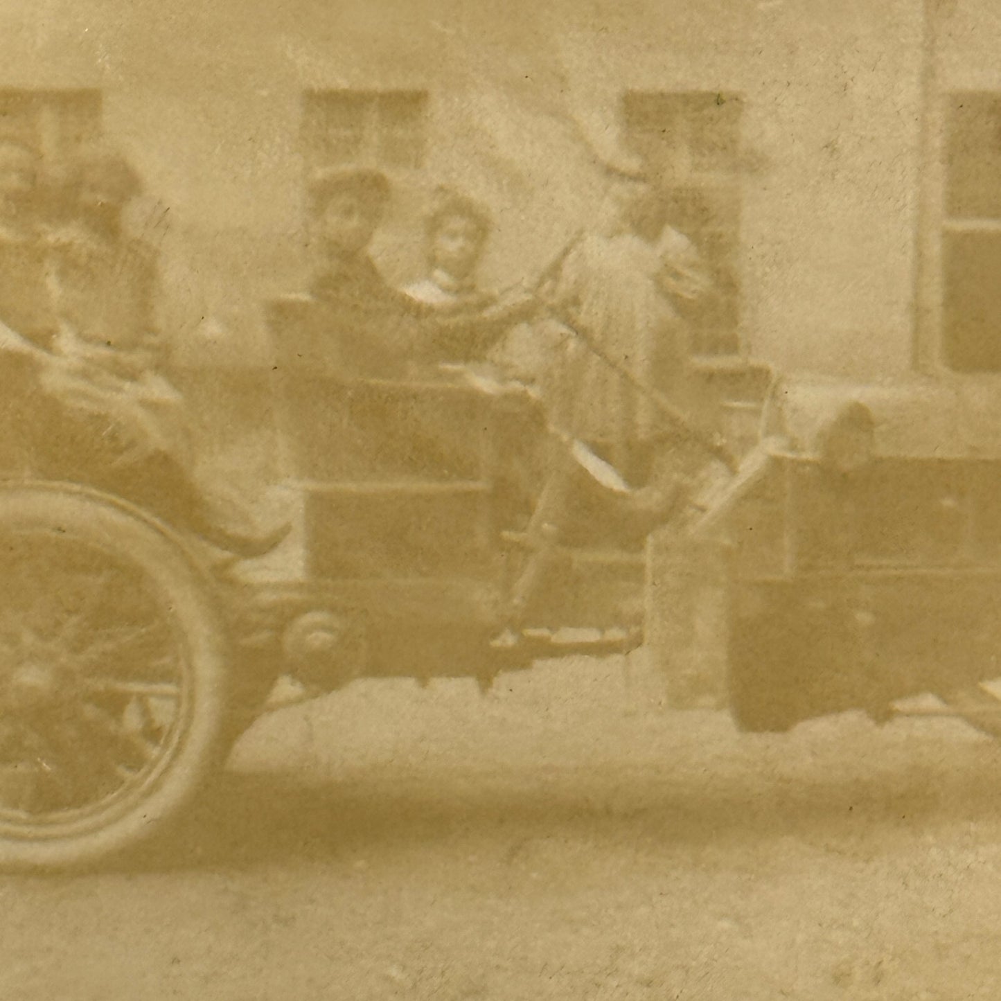 Vintage Photograph Photo Antique People in Early Automobile Car