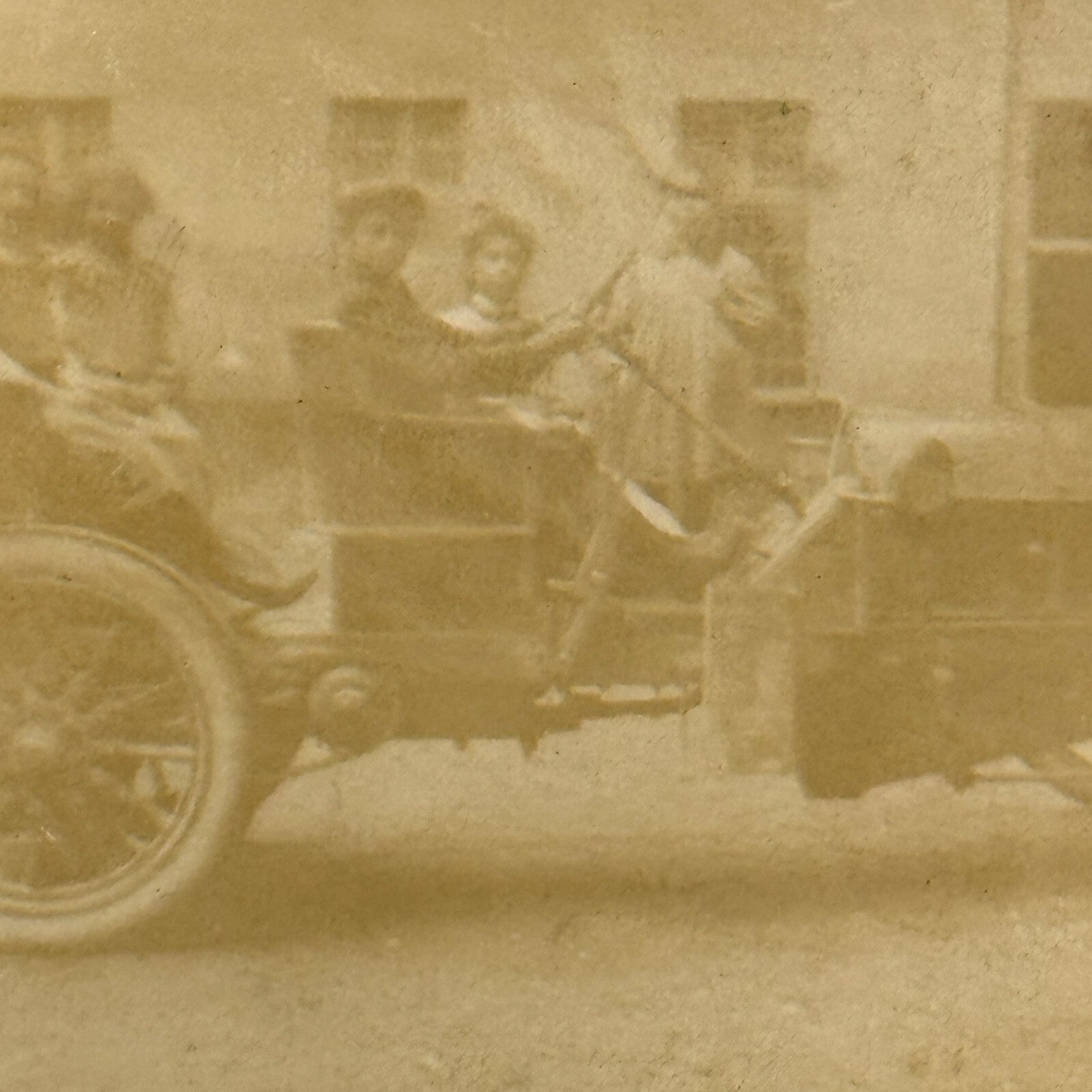 Vintage Photograph Photo Antique People in Early Automobile Car