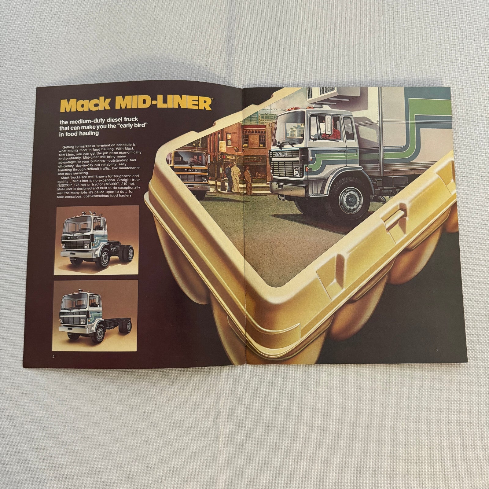 Mack Food Hauling Truck Sales Brochure Catalog R U MC Model Cruise Liner MidLine