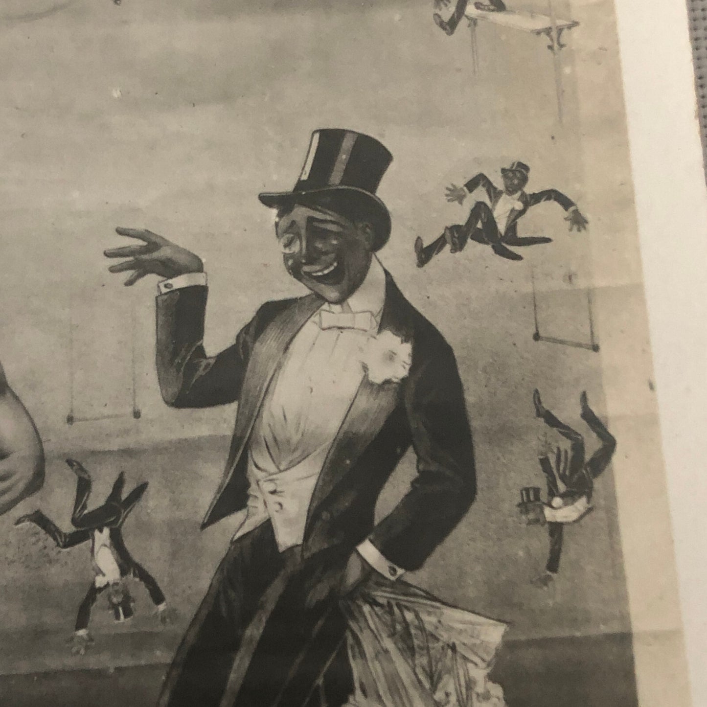 Circus Acrobat Act Postcard Post Card Vintage Flying Three