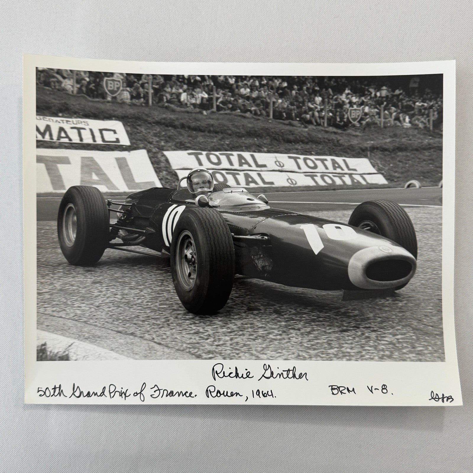 Richie Ginther BRM Racing Photo 1964 French Grand Prix Photograph Modern Print