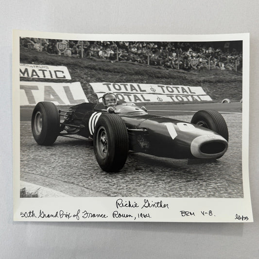Richie Ginther BRM Racing Photo 1964 French Grand Prix Photograph Modern Print