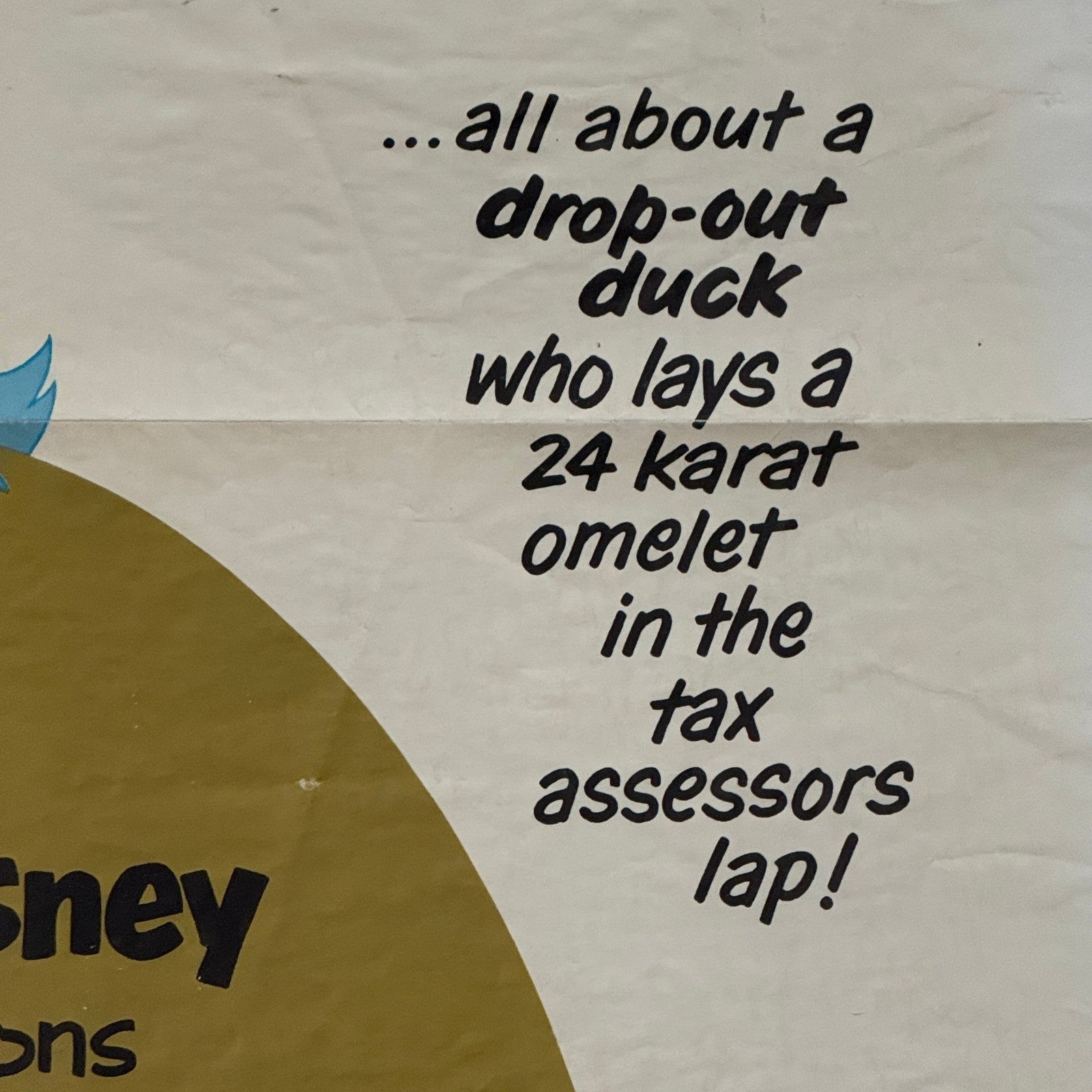 Vintage Disney Movie Poster $1,000,000 Duck Walt Disney Film Million Dollar Duck