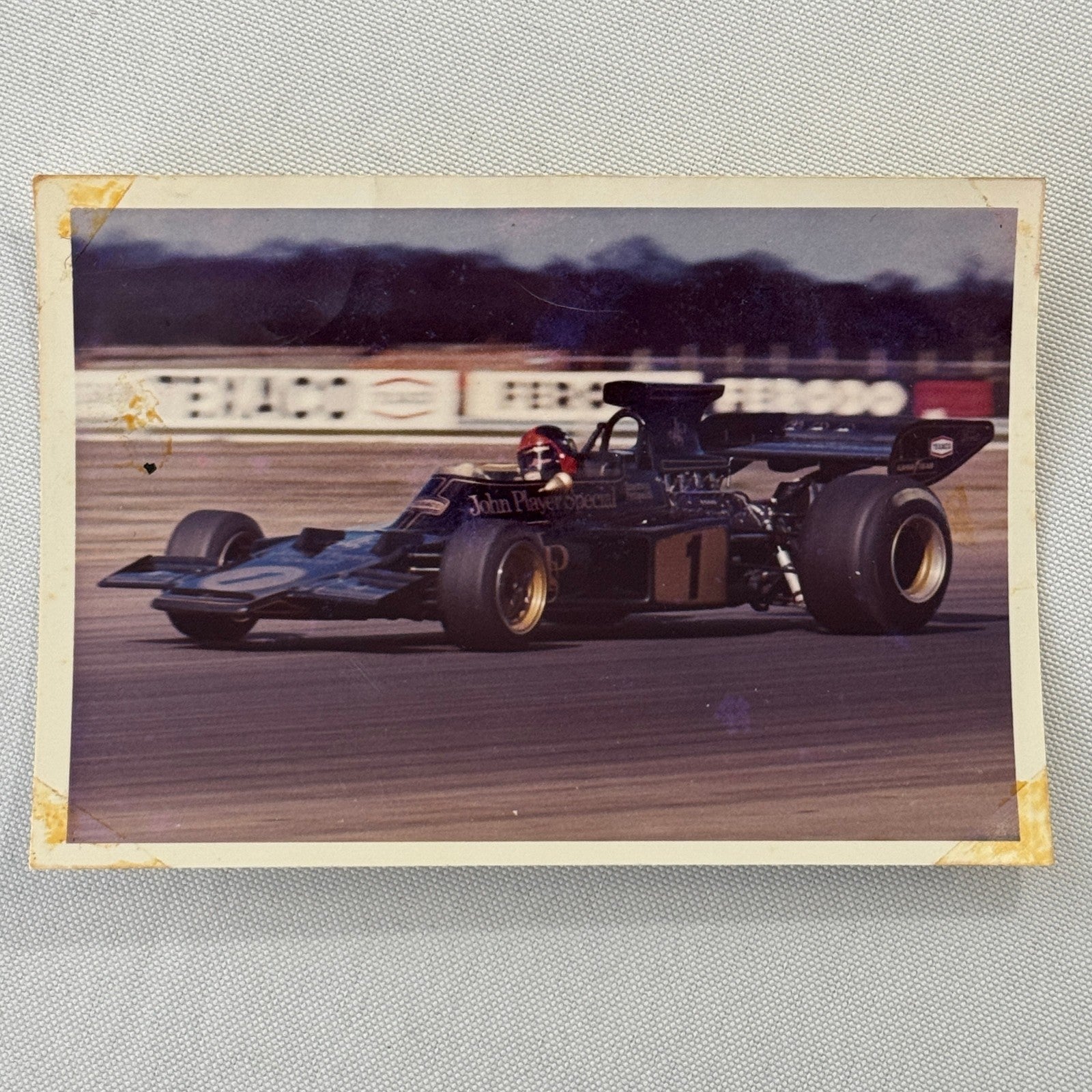 Vintage Emerson Fittipaldi Racing Driver Photo Photograph Lotus Car F1