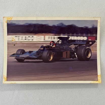 Vintage Emerson Fittipaldi Racing Driver Photo Photograph Lotus Car F1