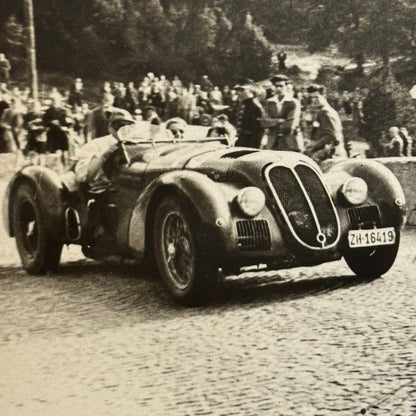 Vintage Alfa Romeo Racing Photo Hill Climb 1949 Walter P Daetwyler Photograph