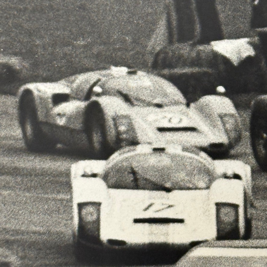 Vintage Racing Photo Ford GT40 Porsche