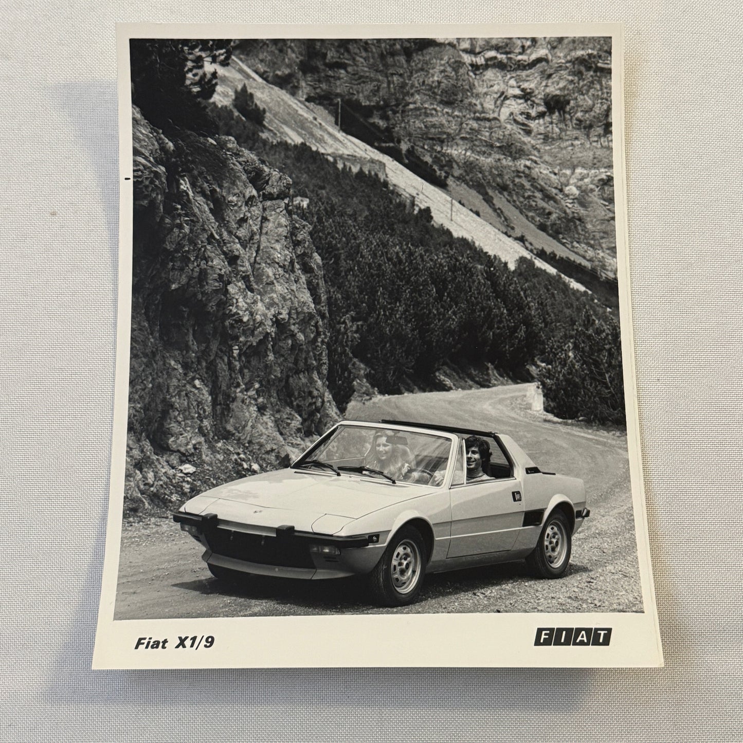 Fiat X1/9 Sports Car Factory Press Photo Photograph Print Vintage Fiat X19