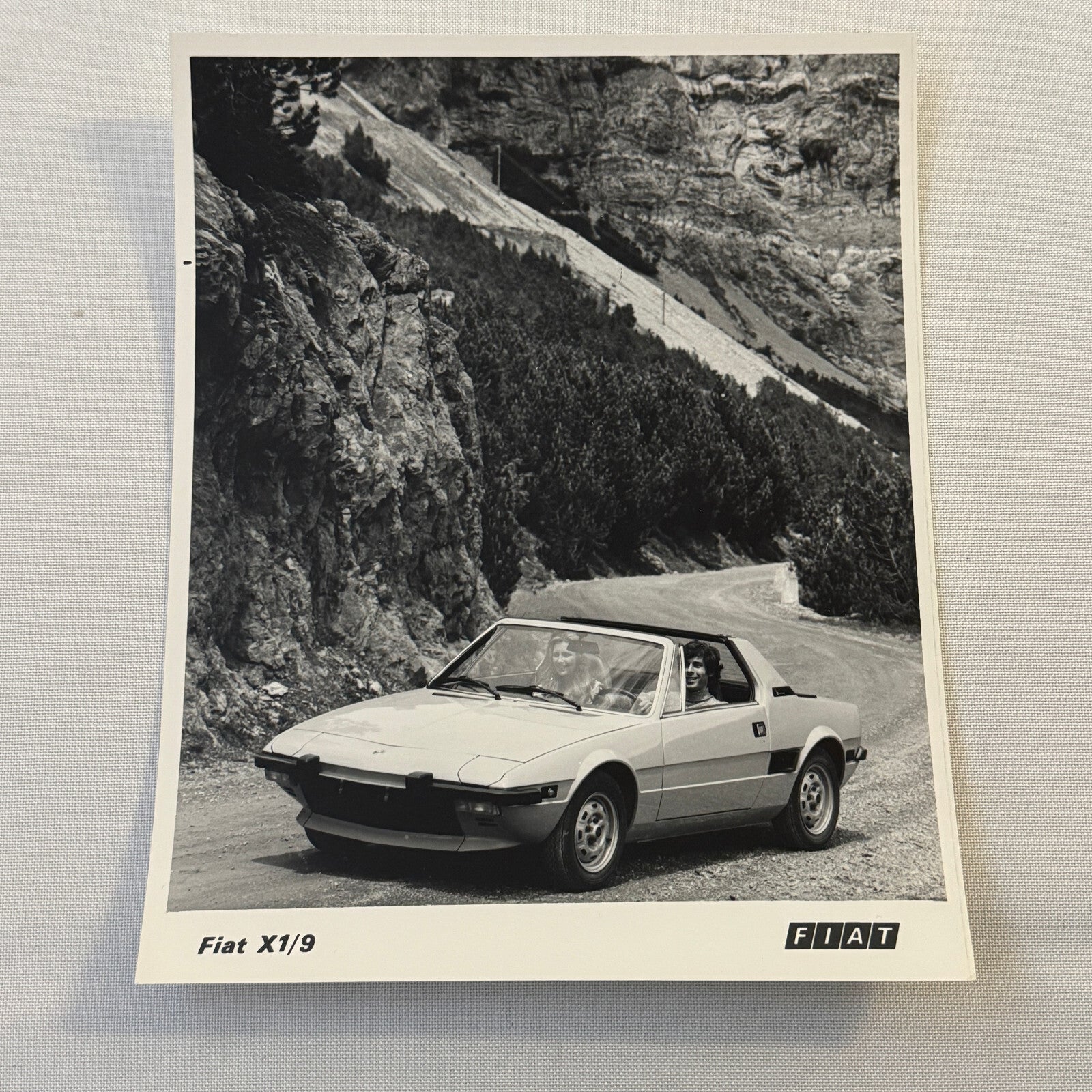 Fiat X1/9 Sports Car Factory Press Photo Photograph Print Vintage Fiat X19