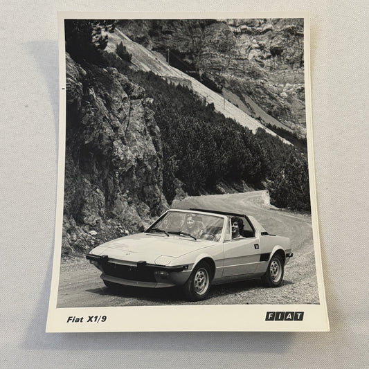 Fiat X1/9 Sports Car Factory Press Photo Photograph Print Vintage Fiat X19