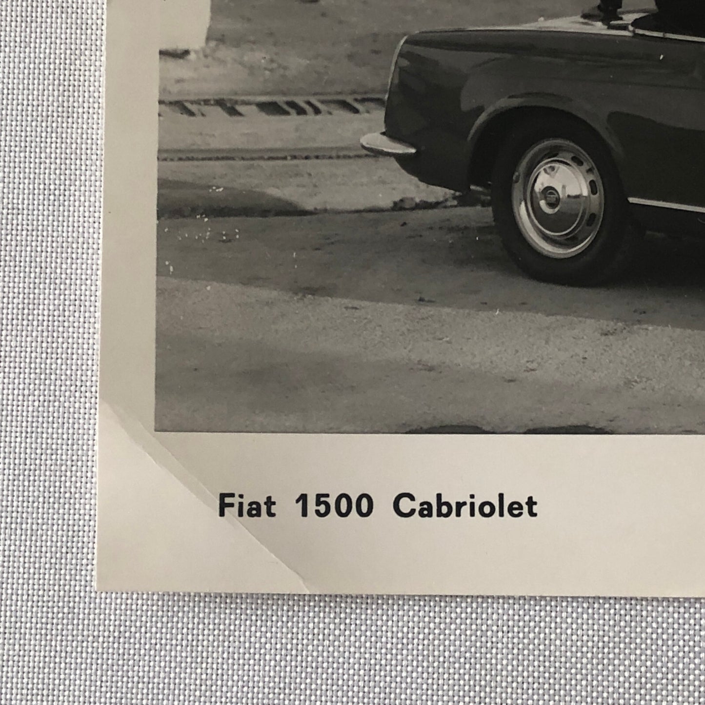 Fiat 1500 Cabriolet Convertible Factory Press Photo Photograph